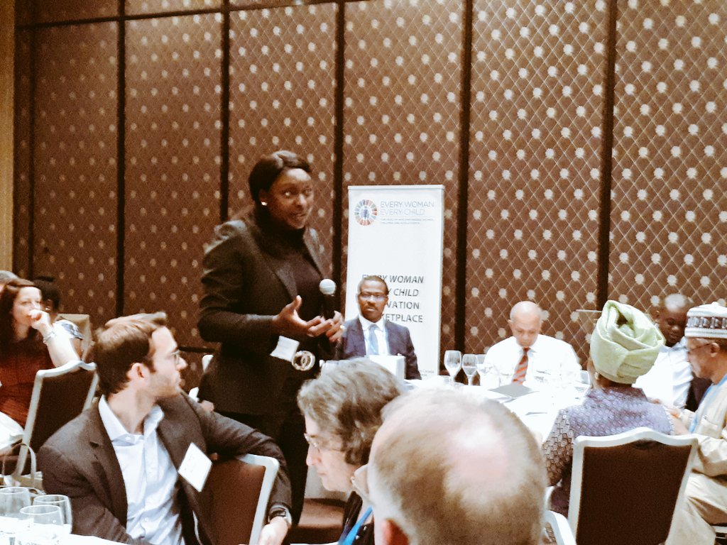 #Nigeria HMsH Dr. Ehanire announces winners of the #Innovation4Health challenge at the Every Woman Every Child MNCAH meeting #WHA17