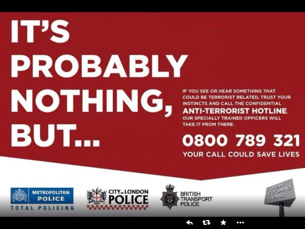 WarwickCops's tweet image. ☎ 0800 789 321 is the anti terrorist hotline. Why not put it into your mobile?
