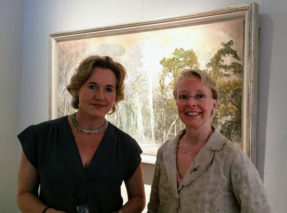 Saschaloske's tweet image. Launch of Palimpsest, @AytounEllis 's new show at the @PortlandGallery London. Also launch of @LittleToller  #Springlines, with @clarebest1