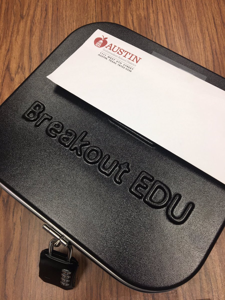 PattonInnovates's tweet photo. Interview sessions using the #breakoutedu Breakout Box! Critical thinking &amp; problem solving..yes!  #bethefirst @motomom312 @Patton_Pioneers https://t.co/iMWZcFfNJg