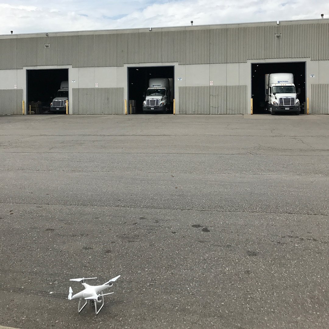 Up, up, and away! Capturing drone footage at 3 Extrudex plants today!