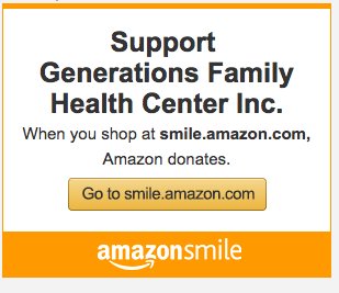 GenHealthCT's tweet image. Shop on Amazon? Support Generations. Click, choose GFHC &amp;amp; Amazon will donate 0.5% of the purchase price to us. smile.amazon.com/ch/22-3158253