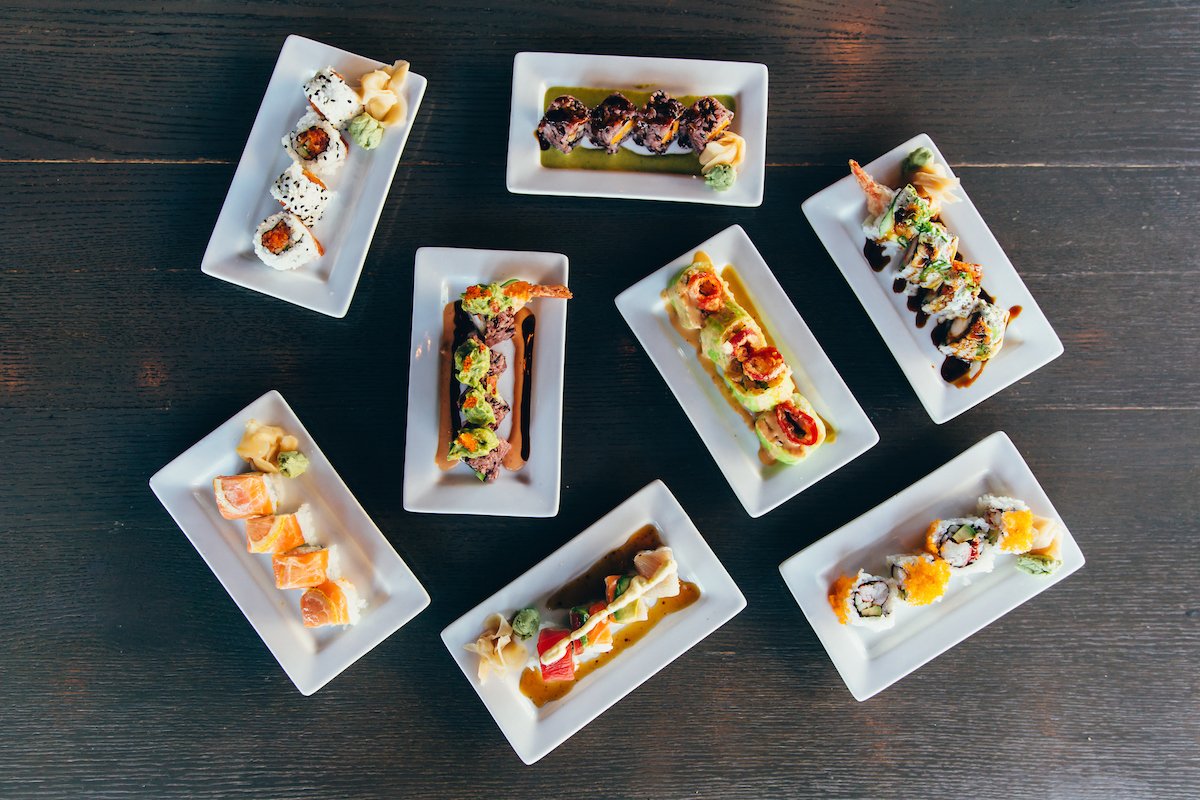 Tokio_Fusion's tweet photo. Sushi should always be this fun!  Roll through hump day with these colorful maki rolls! https://t.co/6N24vYPMrX