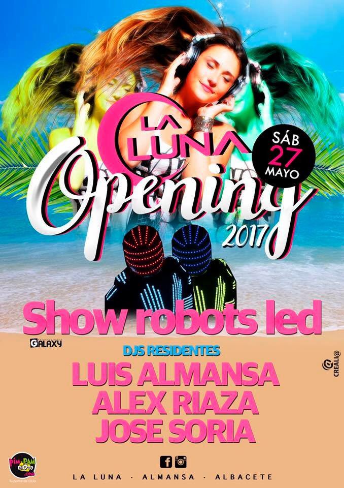 💣💣 ¡ Boommm ! 💣💣
 🌞🌛🎉Opening 2017 🎉🌛🌞
Volvemos otro verano más, pero éste año prometemos mucha más fiesta.