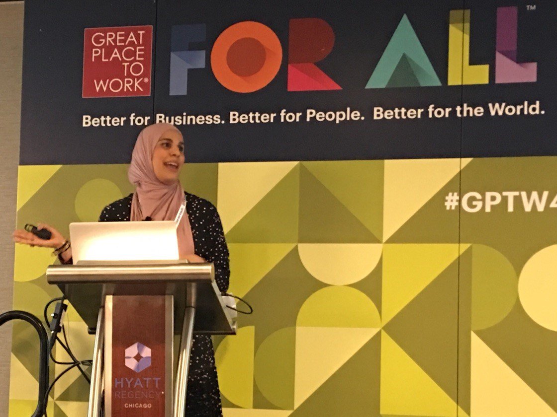 “Our founder lives by a statement that only those who are asleep make no mistakes.” -Nabeela Ixtabalan #GPTW4ALL