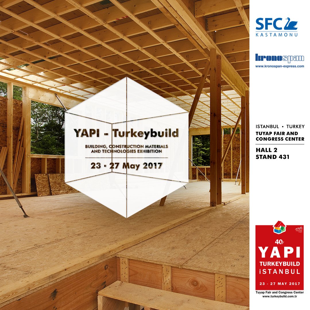 Kronospan's tweet photo. Visit us at stand 431, hall 2 during @yapiturkeybuild in Istanbul, Turkey. #Kronospan #Kronodesign #Kronoart #OSB #OrientedStrandBoard https://t.co/fXTuY3EgUZ