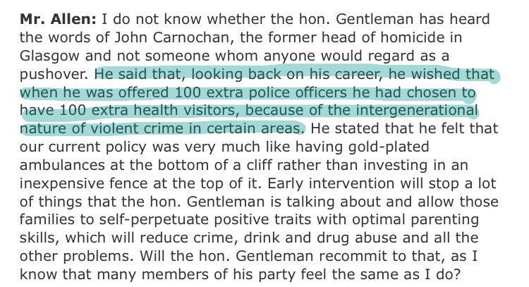 davidamunday's tweet image. This frm @JohnCarnochan in 2009. Sadly we've got Govt that has presided over cuts to health visitors, police &amp;amp; more: publications.parliament.uk/pa/cm200809/cm…