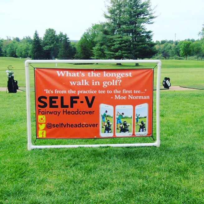 selfvheadcover's tweet photo. Congratulations to Jake Sullivan for winning the HJGT Boys 16-18 @hopmeadowcc Here's one of our banners from this past weekend in CT https://t.co/DXuhmfRce3