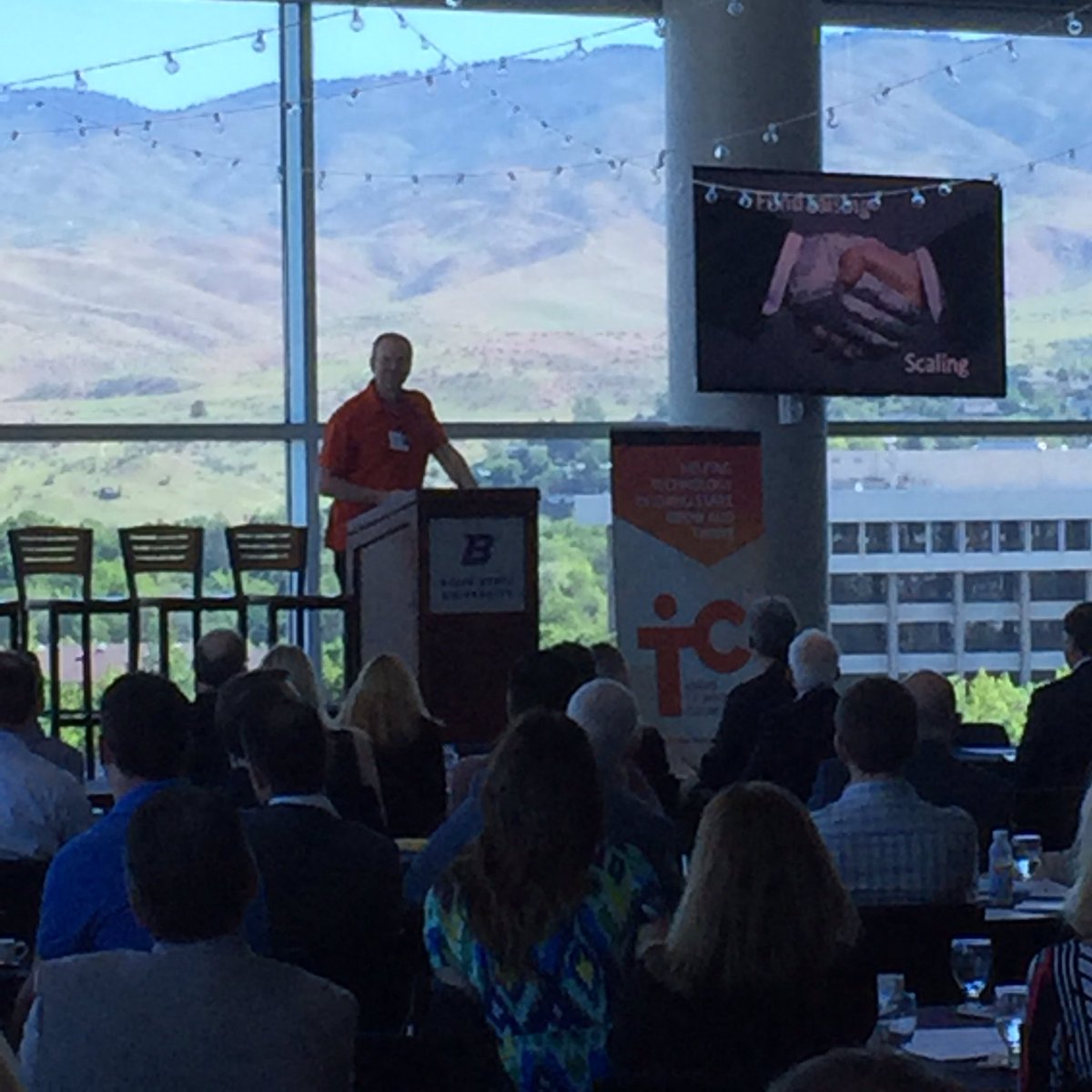 fiberpipe_inc's tweet photo. CEO George Mulhern @cradlepoint speaks about fundraising and quotes Start where you are. Use what you have. Do what you can. @arthurasheorg https://t.co/RtPRF1BHuj