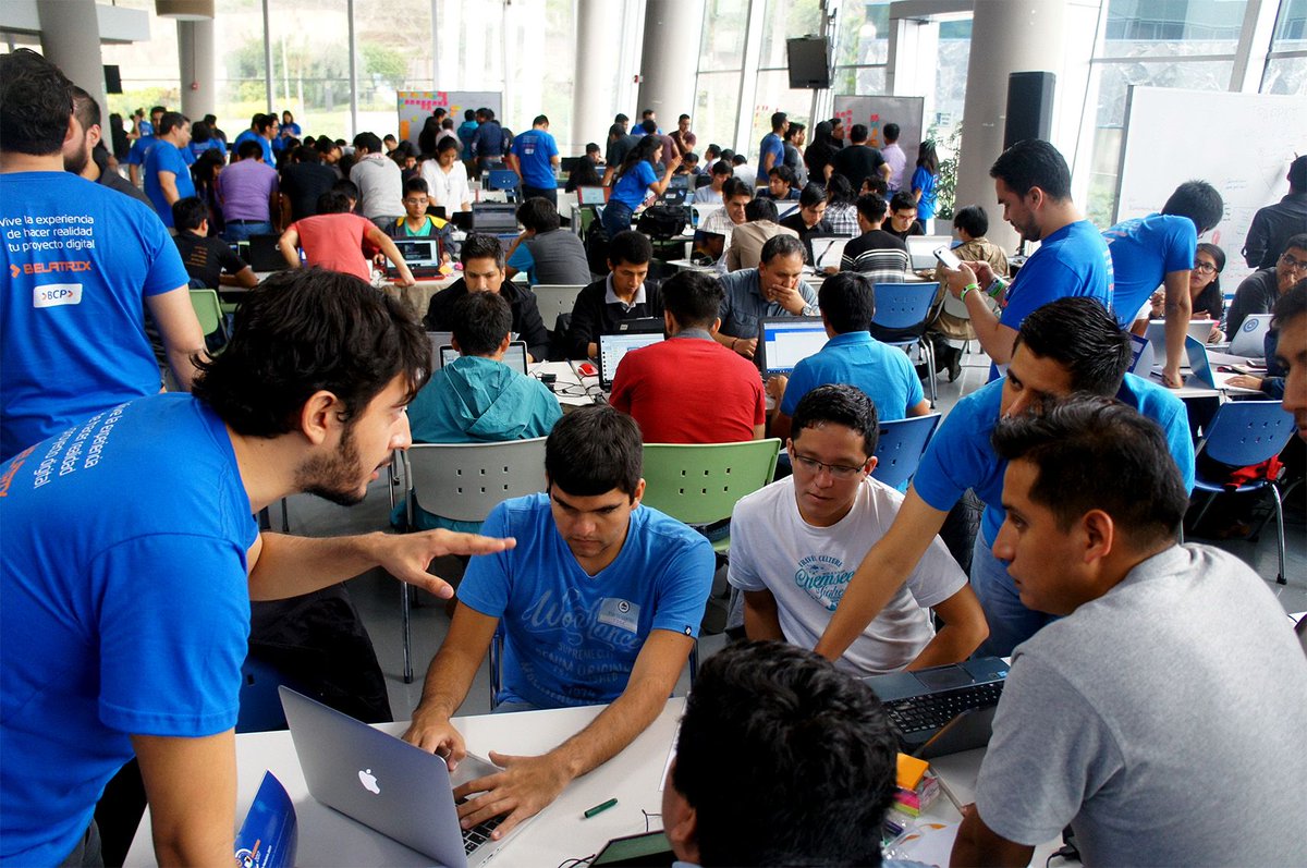 BelatrixSF's tweet photo. Belatrix invited hundreds of technology enthusiasts to #hackatrix2017, held with the largest bank in Peru, BCP
https://t.co/3au4VSrMld https://t.co/cfXjlCyTQe