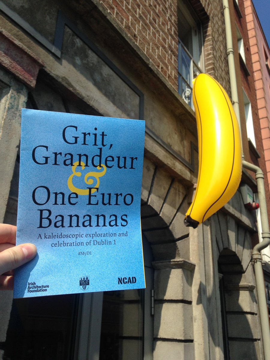 murray_ste's tweet photo. 'Grit, Grandeur & One Euro Bananas' is a treat.
1 more day at @IAFarchitecture, go see! @NCAD_Dublin #MyD1 https://t.co/MUA3Wu7a03