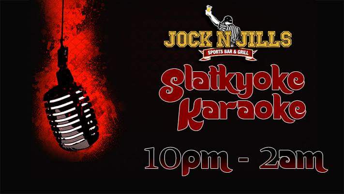 JockNJills1's tweet photo. We are open tonight from 7 PM - 2 AM - Slakyoke Karaoke will start at 10 PM til 2 AM, over 40,000 songs to choose from! https://t.co/cLMFBljzor