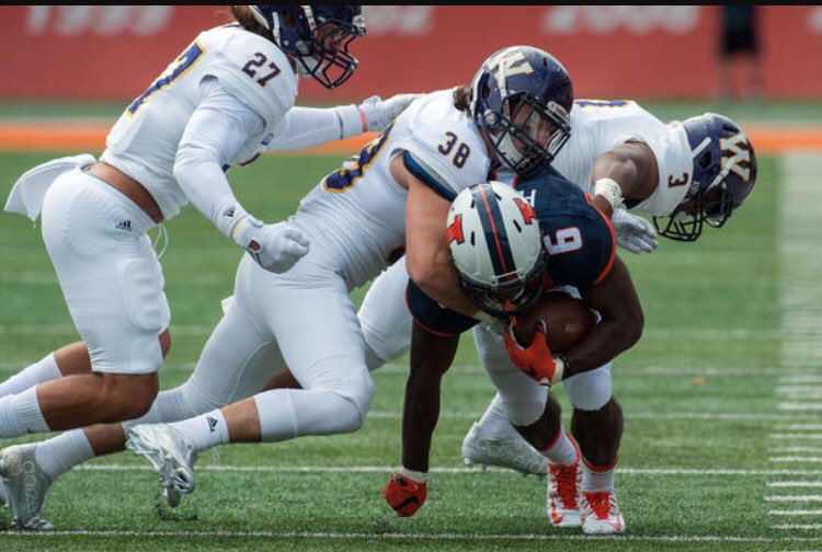 Tfootball5's tweet photo. BEYOND BLESSED AND HONORED TO RECEIVE MY FIRST D1 OFFER FROM WESTERN ILLINOIS!! #GoLeathernecks https://t.co/9iVStkR2tm