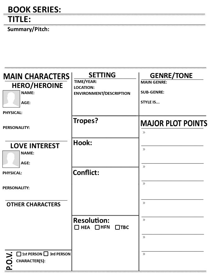 BeaulieuFiction's tweet photo. Made a template for jotting down (romance story) ideas &amp; filing away for later. Because I need to focus on WIPs right now. #amwriting https://t.co/bj5sIPcv9F