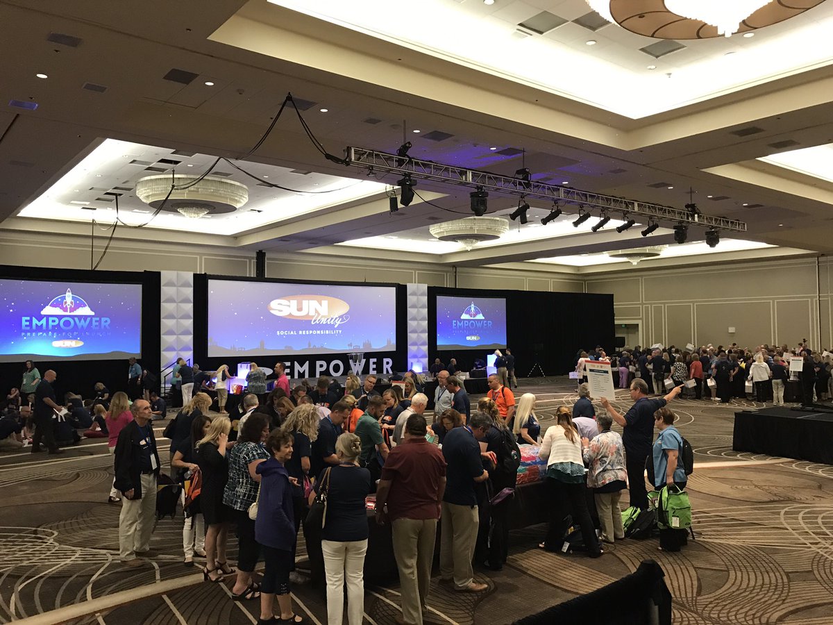 SunCareers's tweet photo. Our team is assembling care packages for 3 great charities at our #EmpowerSun leadership conference! #SunUnity #GiveBack https://t.co/rN0SeT3sxX