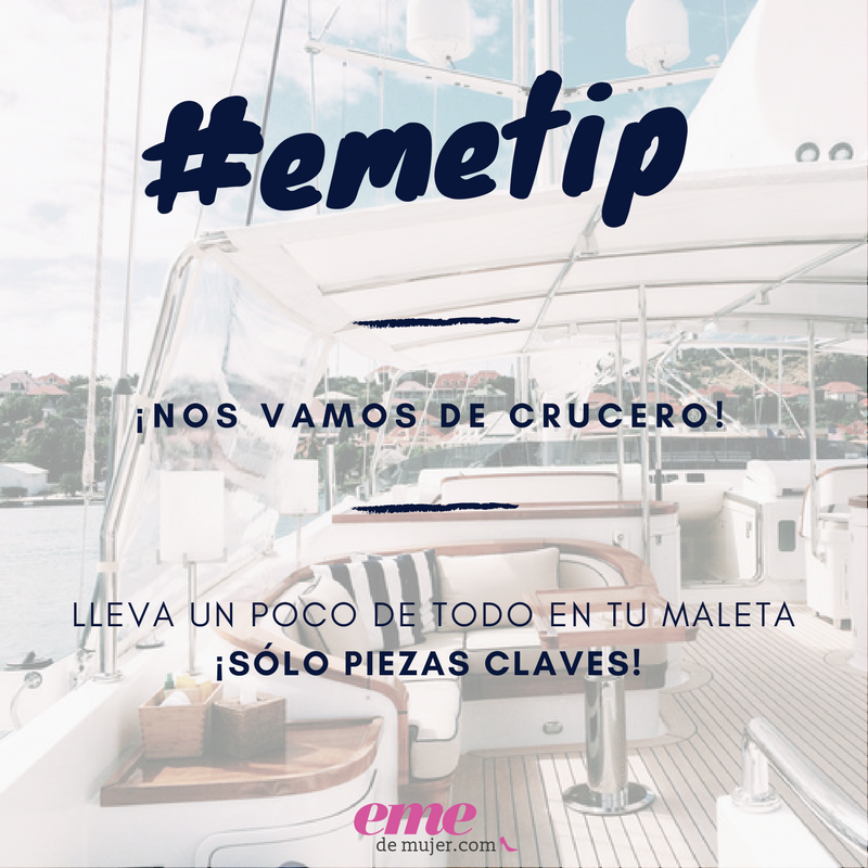 EMEdeMujerUSA's tweet photo. Al irte de crucero recuerda: mete en la maleta un poco de todo,pero no lleves todo tu clóset en ella ¡Disfruta de tus vacaciones! #EMEtip 🚢 https://t.co/YYjUBNm3uk