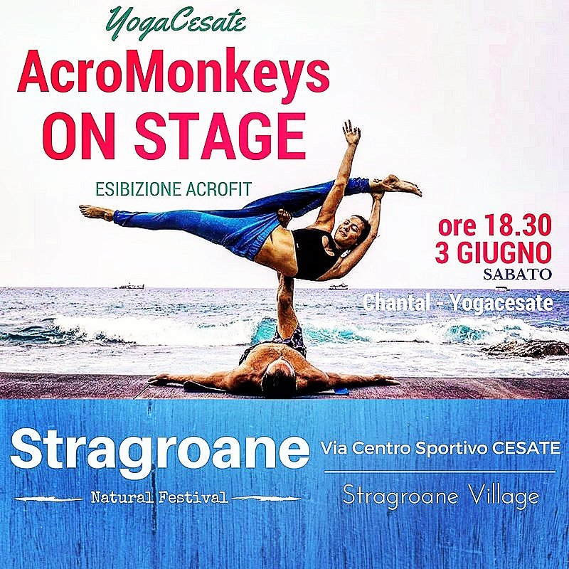Stragroane's tweet image. Esibizione di #AcroFit  con Chantal - #YogaCesate  
( facebook.com/yoga.cesate ) e AcroMonkeys 
Poi (mini stage)  di AcroFit
Siete pronti ?!