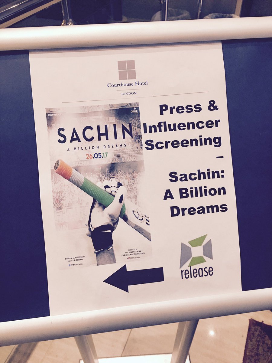 AmboMagic's tweet photo. Just been to the preview of @SachinTheFilm Such an incredible story!! Listen to my full review on #WeekendDrive 4-7pm @LycaRadio1458 https://t.co/V03fNnVY6H