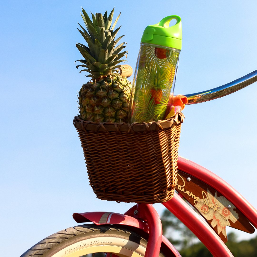 TervisTumbler's tweet photo. Channeling our inner Carmen Miranda for a tropical bike ride. https://t.co/iubdUsUoZf