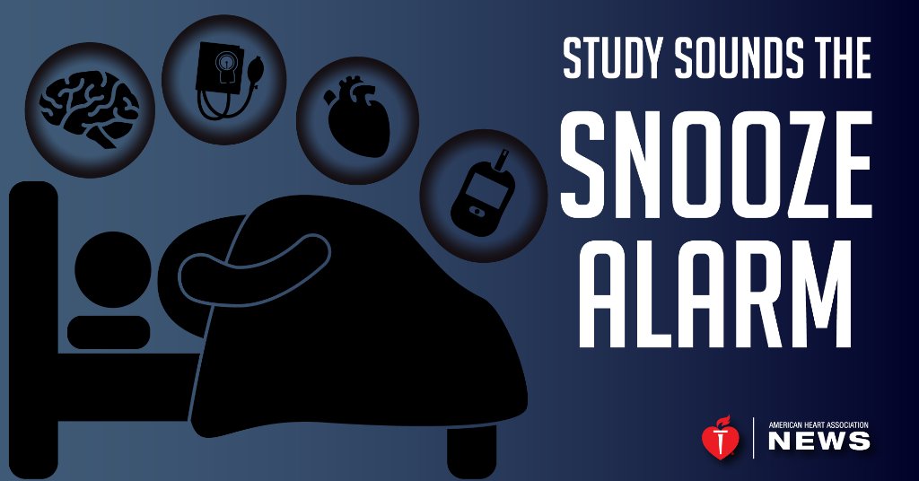 HeartNews's tweet photo. Enough sleep may be a life or death matter for people with metabolic syndrome. #AHANews https://t.co/sjVfpyiLKw See infographic. https://t.co/yhPPJIsaHd