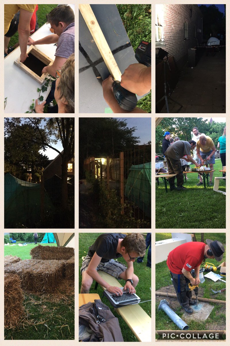 Er wordt nog hard gewerkt! Morgen het resultaat zien en beleven! #NSG #Scouting #ijsselstein #JuKa