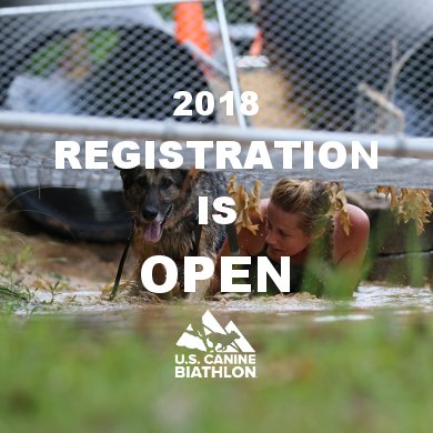 SouthernCoastK9's tweet photo. SURPRISE! 2018 U.S. Canine Biathlon® Registration is Open! Learn More &amp; Sign Up Today: https://t.co/QrvUHAiTUm #2018USCanineBiathlon https://t.co/t09b3ZCtRM