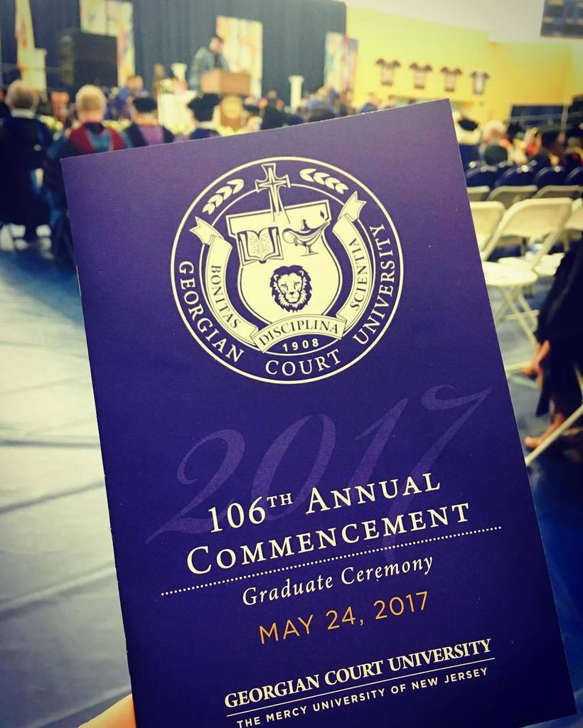 Georgiancourt's tweet photo. Graduate Commencemwnt ceremonies are underway. Follow us on insta and snap stories for more day-of footage. #gcu17 https://t.co/cJF2ssu5Ci https://t.co/y2SKFhdIUh