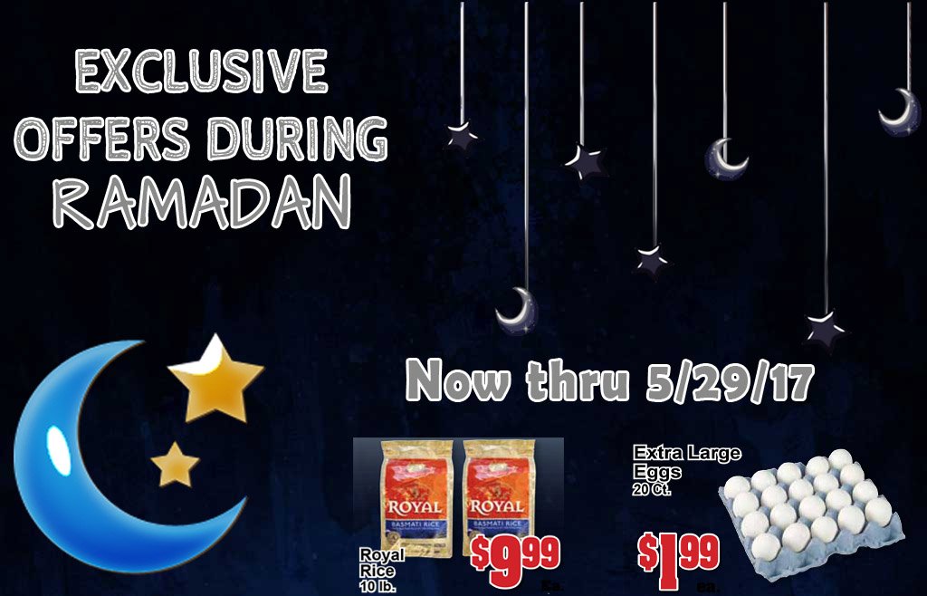 Stop by Vine Ripe and take advantage of our Ramadan specials. Prices are valid now through May 29th, 2017. #Ramadan #ramadanspecials