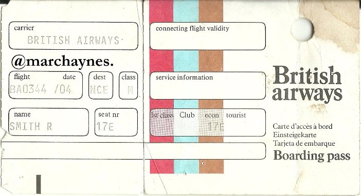 marchaynes's tweet photo. Here's that Roger Moore autograph on my granddad's boarding pass. Thanks for donating £1000 to UNICEF to see it! https://t.co/456AQYG1GQ https://t.co/YAMAWcHXIm