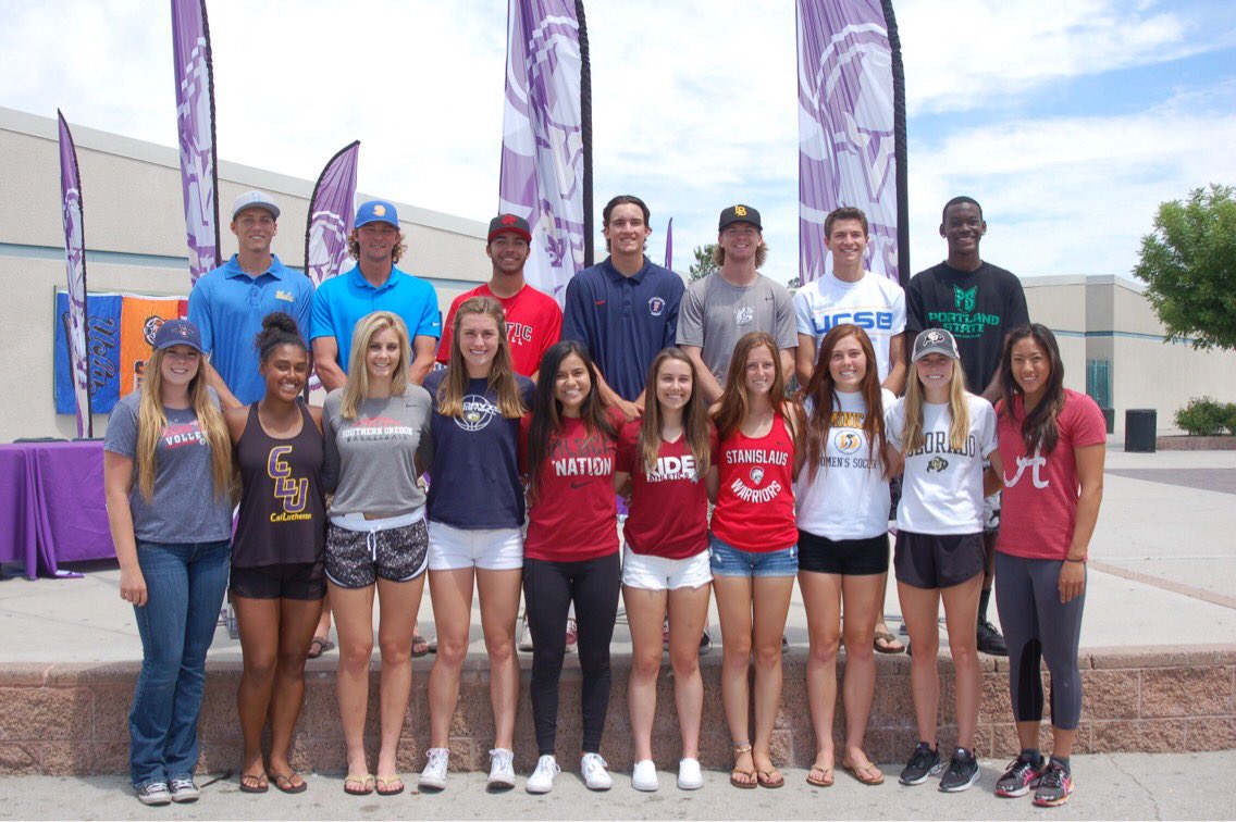 Congrats to all the senior athletes that signed today!!! Vikings for life 💜💛