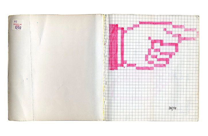itsnicethat's tweet image. Inside Susan Kare’s sketchbooks are the makings of Mac’s graphic interfaces &amp;gt; goo.gl/aCwO6e @DesignMuseum