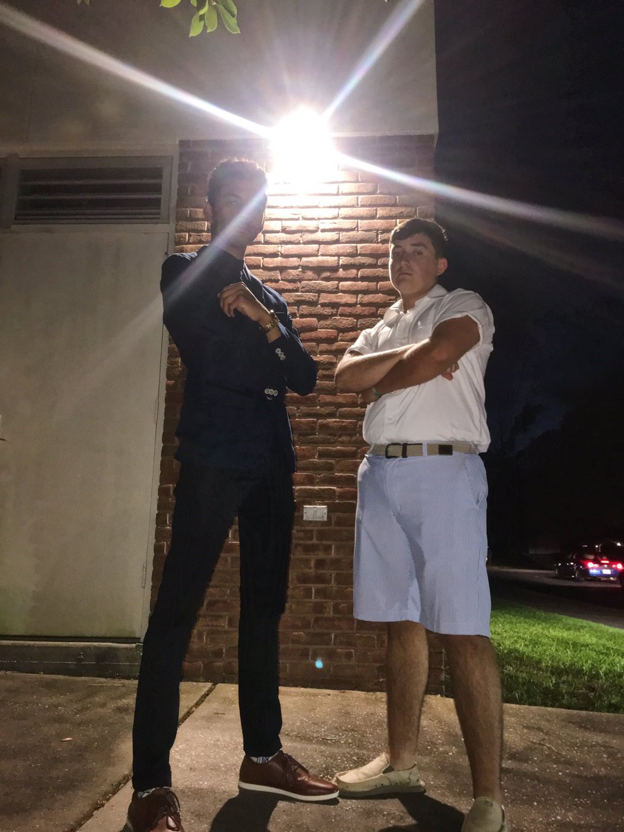 ChandlerWash's tweet photo. Campus police asked for ID. I told him he a fake cop bc we seniors #CaptionGames https://t.co/cTaYcOj0Mr