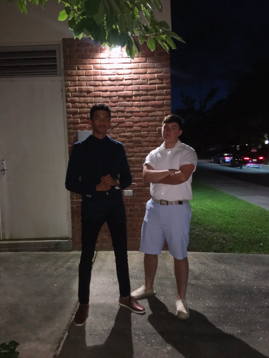 ChandlerWash's tweet photo. Campus police asked for ID. I told him he a fake cop bc we seniors #CaptionGames https://t.co/cTaYcOj0Mr