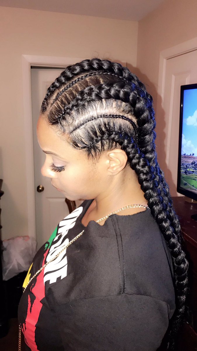 Nee_Da_Stylist's tweet photo. Ghana Braids Done By Me ig@mua_unique_skillz #nolabraids #nolahairstylist #AnniePlayHouse💇 #SlayedByTee💋 https://t.co/Y3eo4hXYzj