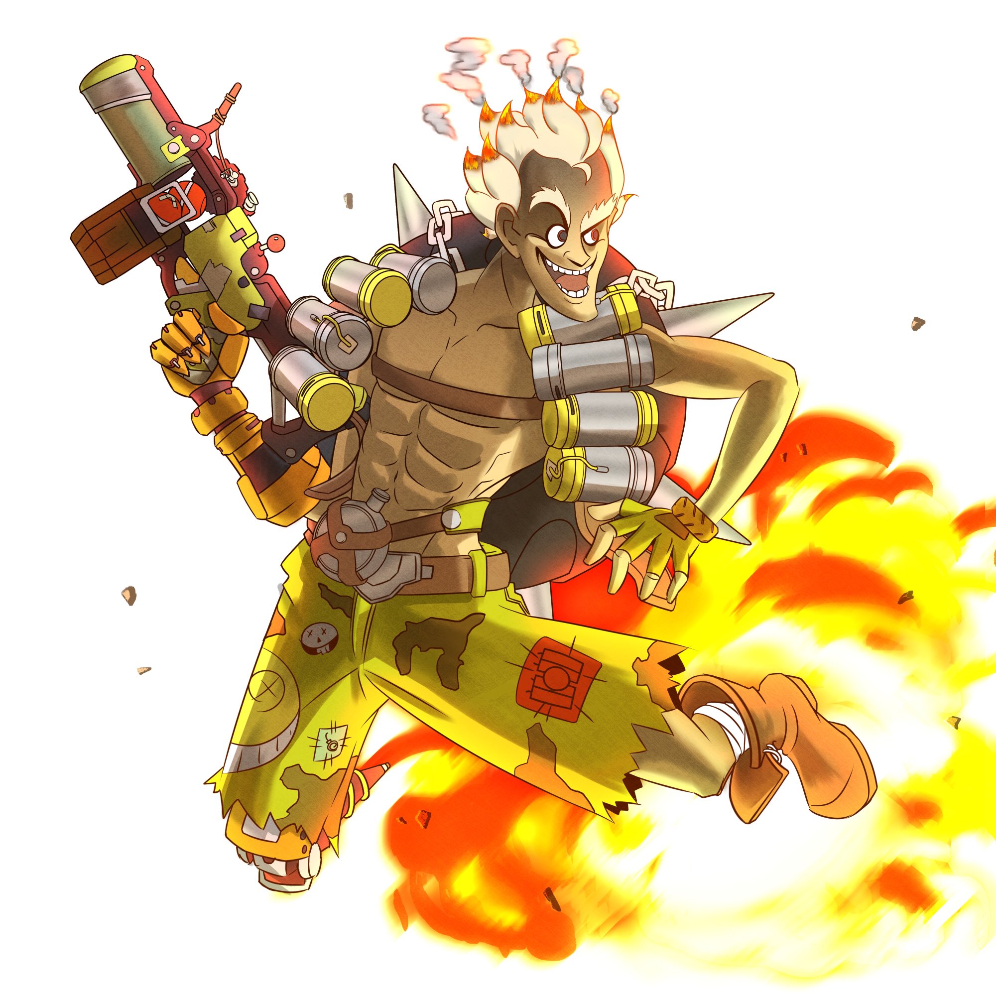 後藤 ヒロキ Hiroki Goto 遅れましたが オーバーウォッチ 1周年 おめでとうございます ジャンクラットくんは演じてて本当に楽しいキャラの1人です これからもよろしく頼むぜぇ 画像は友人のてくの長谷川さんに書いてもらいました ありがとうございますっ