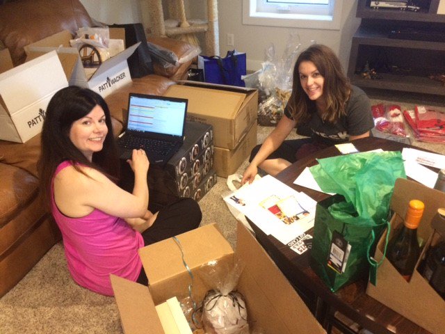 Our Easter Seals Golf Tournament prepping for tomorrow's charity golf tournament--all proceeds going to Easter Seals Saskatchewan. :)