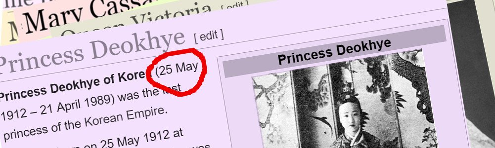 WikiWomenInRed's tweet image. Princess Deokhye was the last princess of the #Korean empire. She was born #OnThisDay &amp;amp; she's 1 of the 16% fem biogs
en.wikipedia.org/wiki/Princess_…