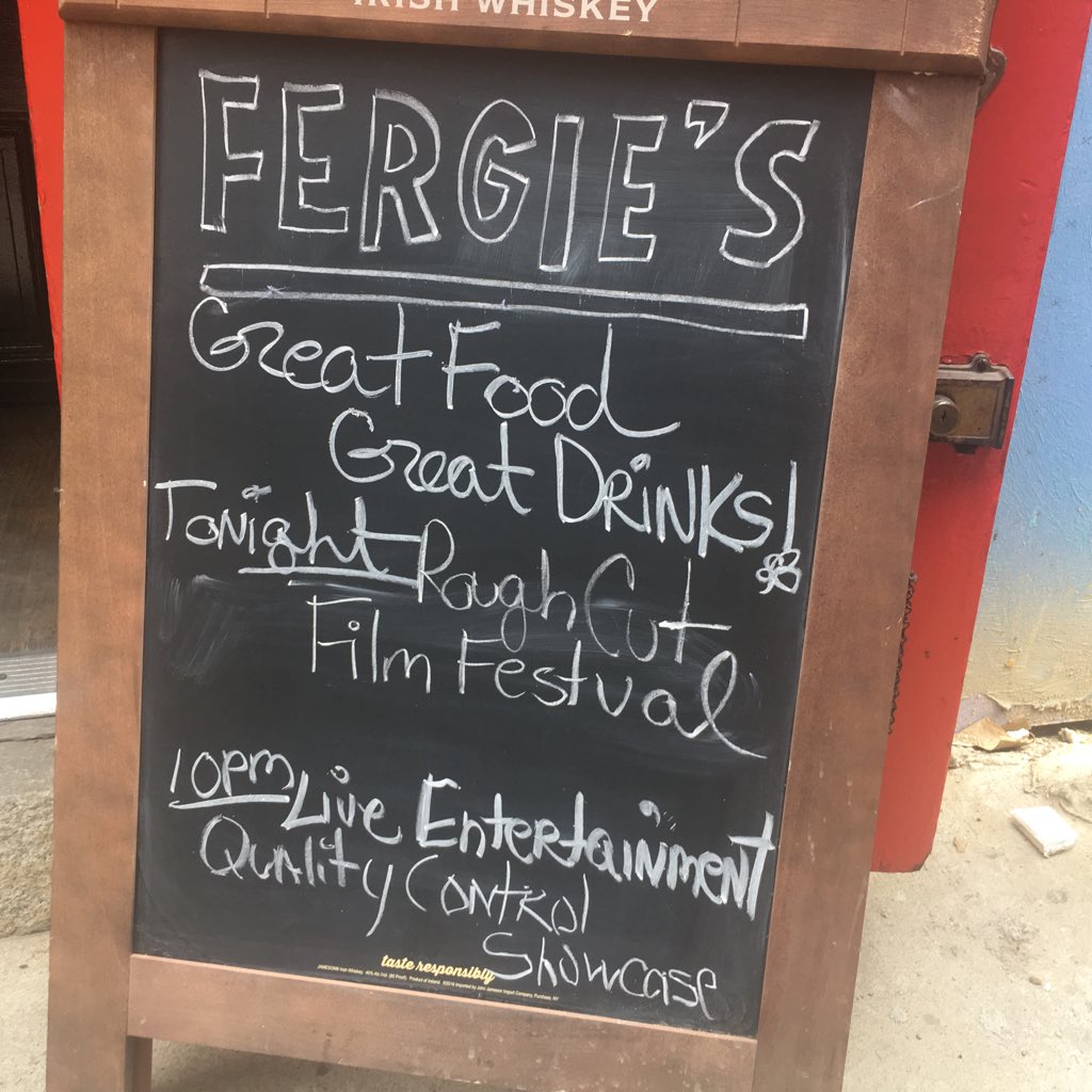 RoughCutMedia's tweet photo. Huge thank you to @FergiesPhilly for hosting us tonight with @RelacheEnsemble live scoring films! #rcff2017 #whenwetrustkids https://t.co/6vmaOpSel2