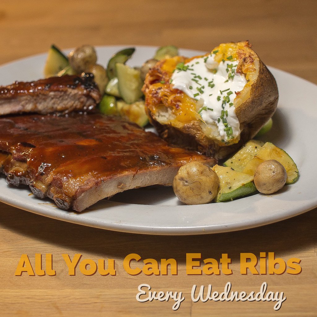 It's that time of the week. All you can eat ribs. Every Wednesday.