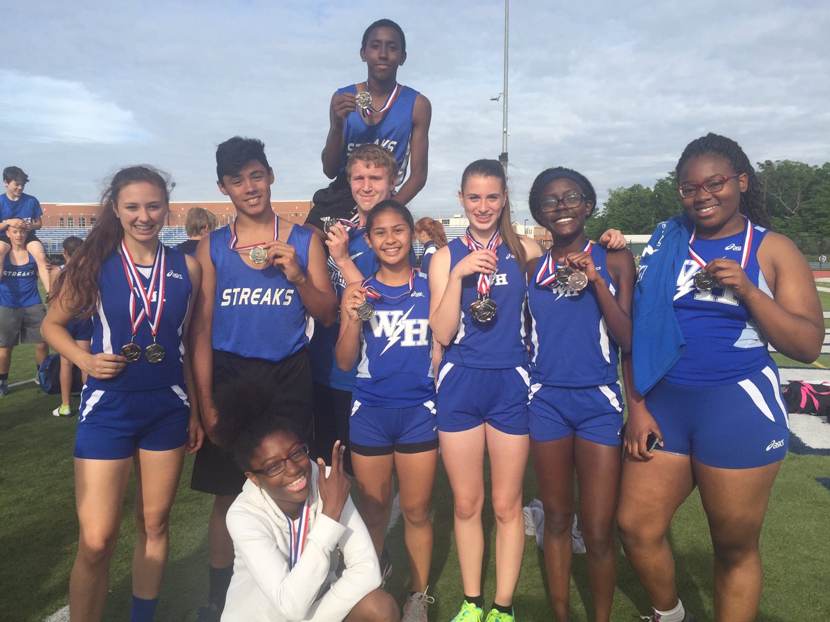 Our Track team's season ended on a high note with our boys earning 3 medals &amp; girls earning 10 at the Tournament of Champions! #WHRMSPride