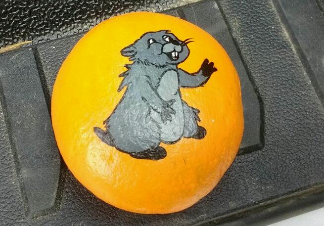 aPaintedRock's tweet photo. Look at this cute #redmondrocks ! #paintedrocks https://t.co/SgGuJLNGMy