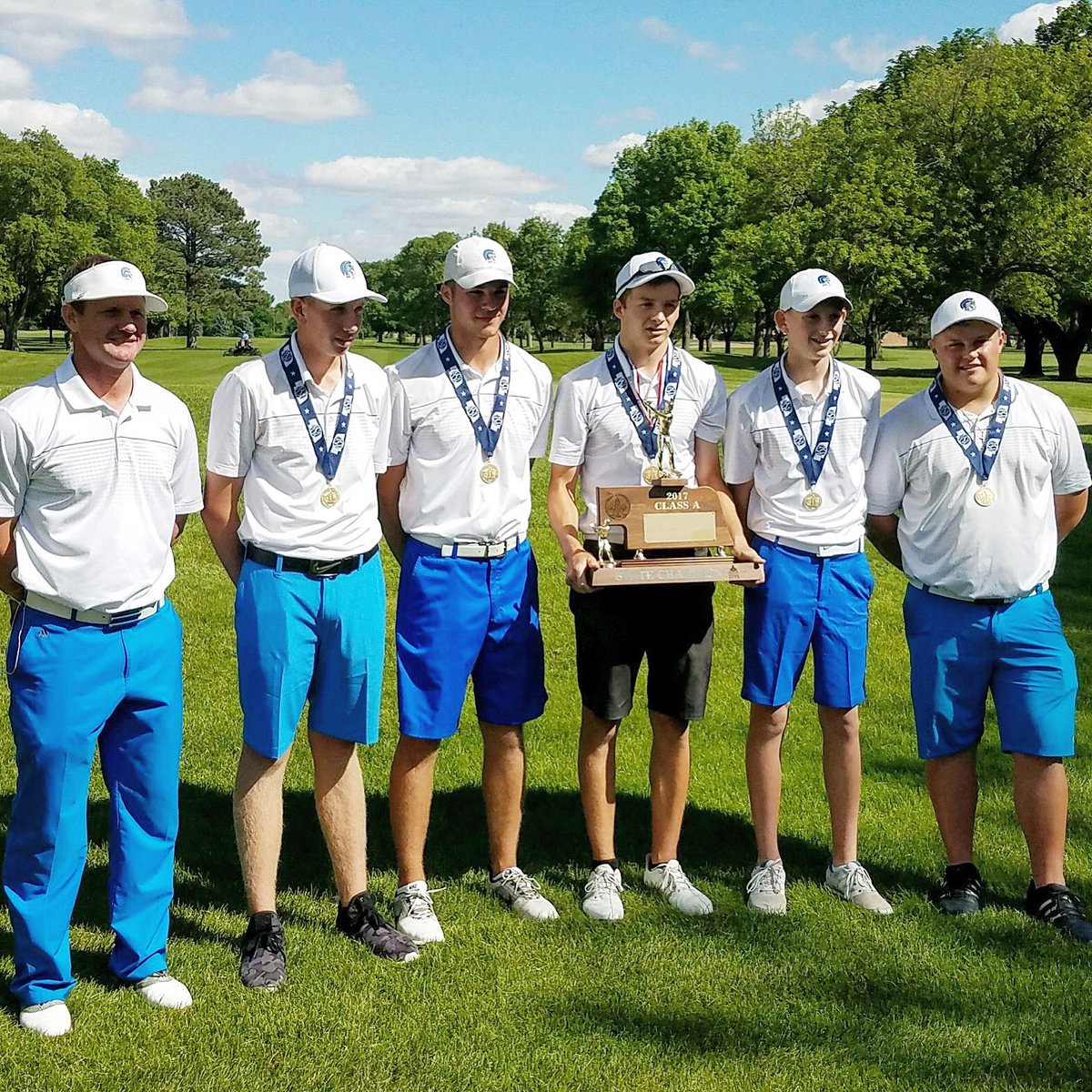 NGAgolf's tweet photo. Class A: @_PatrickClare wins individual title, leads @EastSpartans to 1st team title since 2005. #nebpreps #nebgolf https://t.co/FVno29sgnb
