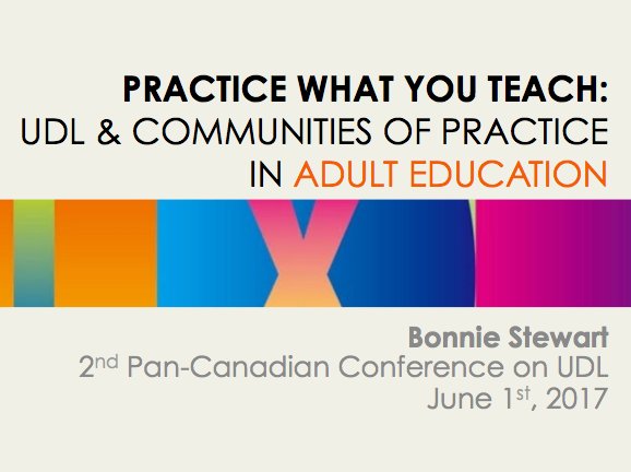 bonstewart's tweet photo. #UDL conf in PEI next week.
been slowly adopting #UDL. the surprise?
it's impacted social learning, to the good: https://t.co/IETr6TEVvv https://t.co/WkOUejCozB