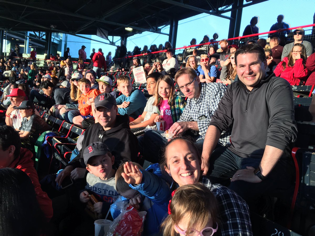 JennCamp's tweet image. Harrington night at the Red Sox! #lpsHAWKS #harringtonhawks