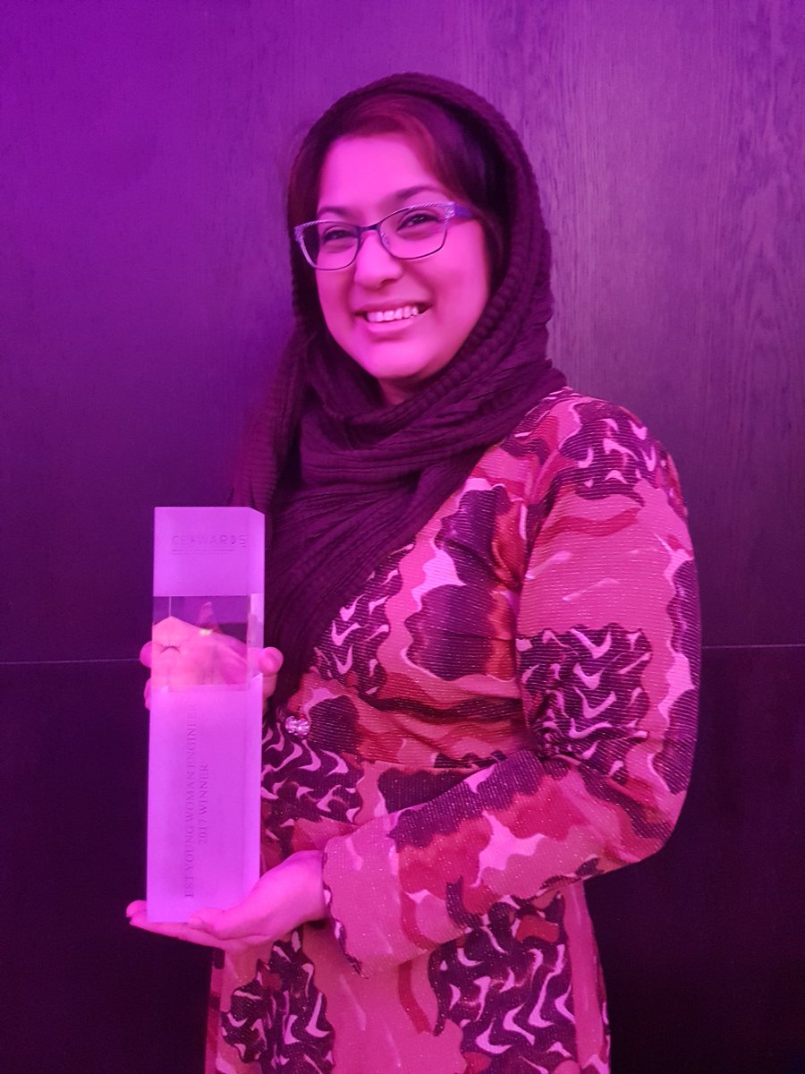 Najwa_Jawahar's tweet photo. Great night! Big screen, my very own award, a tablet, and my winning speech in the magazine. Thank you @WICEAwards for making it memorable. https://t.co/RM7fHjtdpn