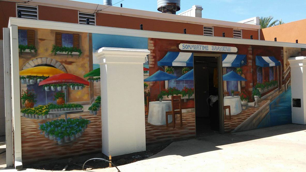 Sneak peak at murals by Beverly Caputo lining the outdoor track expansion that is COMING SOON!
