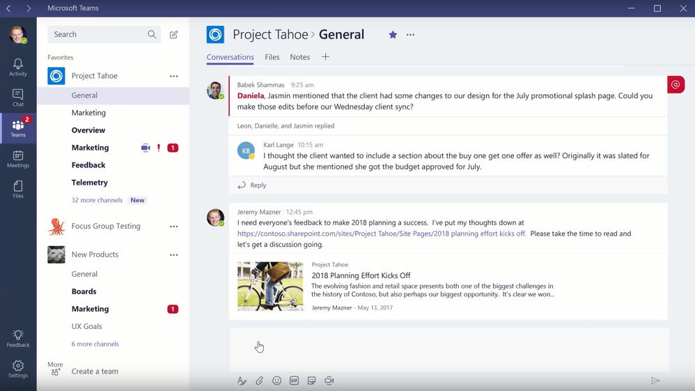 SharePoint's tweet image. Personalize team sites in Office 365 and amplify teamwork using MS Teams and Office 365 Groups #SPSummit techcommunity.microsoft.com/t5/SharePoint-…
