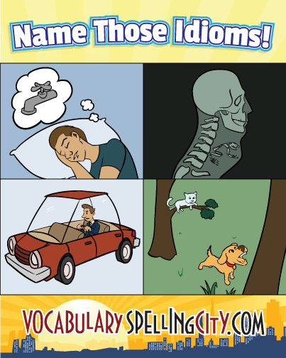 Time4Learning's tweet photo. Can you figure out these #idioms? Next see if your kids can solve them all! #IdiomFun https://t.co/7yQZrG9EWh