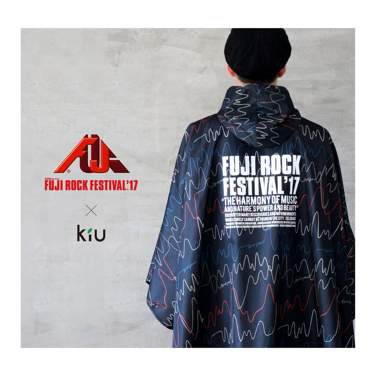 2022SUMMER/AUTUMN新作 kiu 富士ロッカーズ FUJI ROCK レインコート