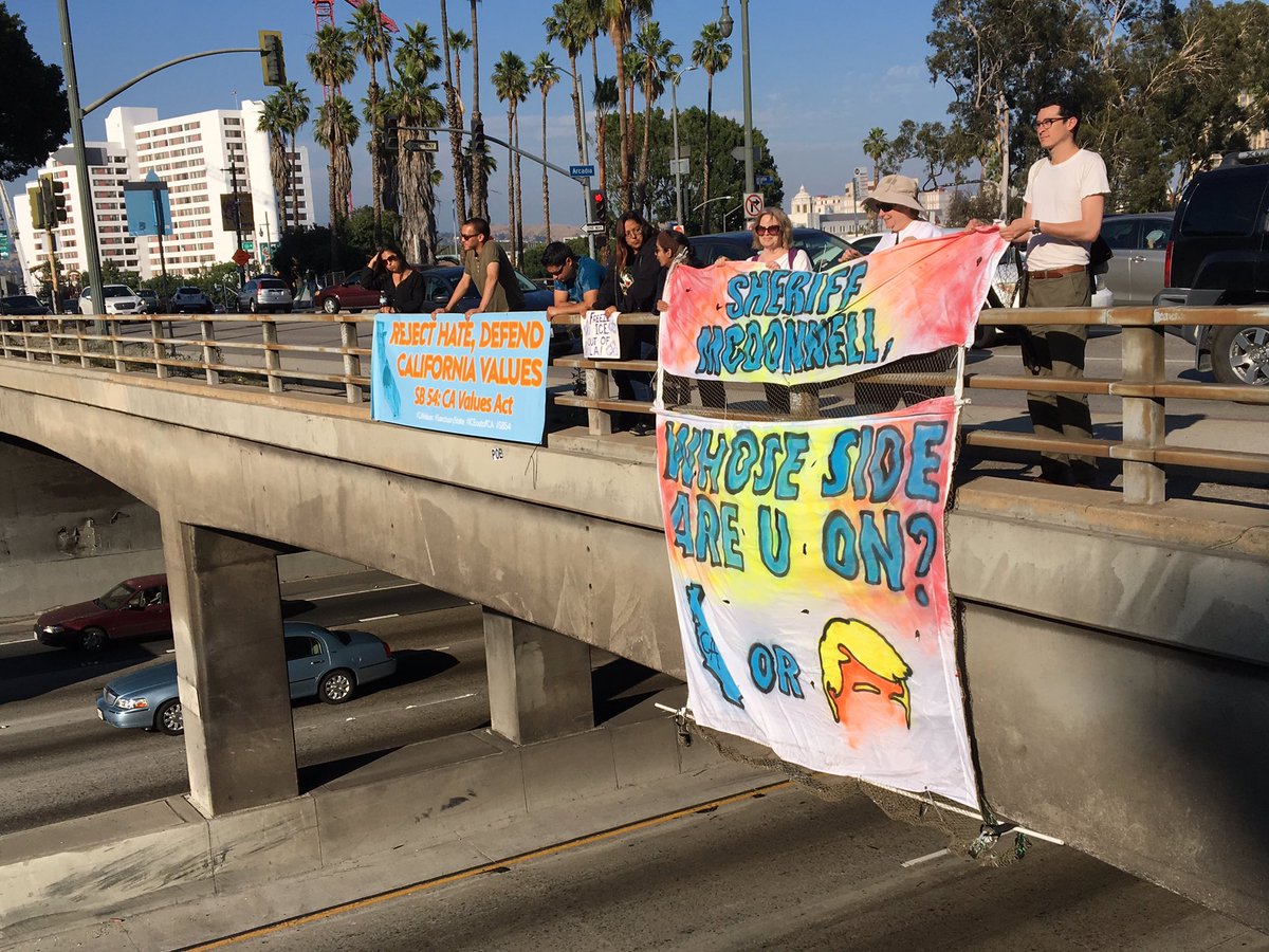 CALimmigrant's tweet photo. .@LACoSheriff, which side are you on? It is time to end tour department's entanglement with ICE! #ICEoutLA #NotmySheriff https://t.co/ouhtD6WAYj